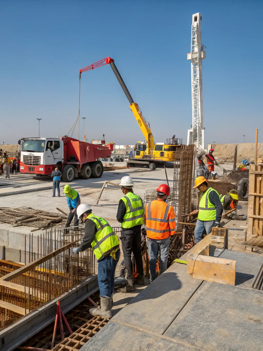 A modern bridge or highway construction project, representing infrastructure development and Greenbuild Talent's contribution to this sector.